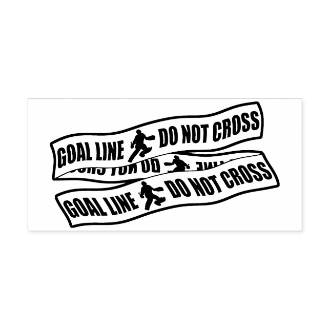 Tampon Auto-encreur Amusant Hockey de terrain gardien de but Timbre pe (Design)