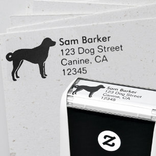 Tampon Auto-encreur Anatolian Shepherd Dog Silhouette Retour Adresse