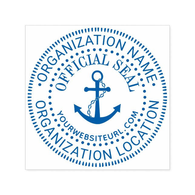 Tampon Auto-encreur Ancre n°1 Générique Personnalisé Nom officiel du s (Design)