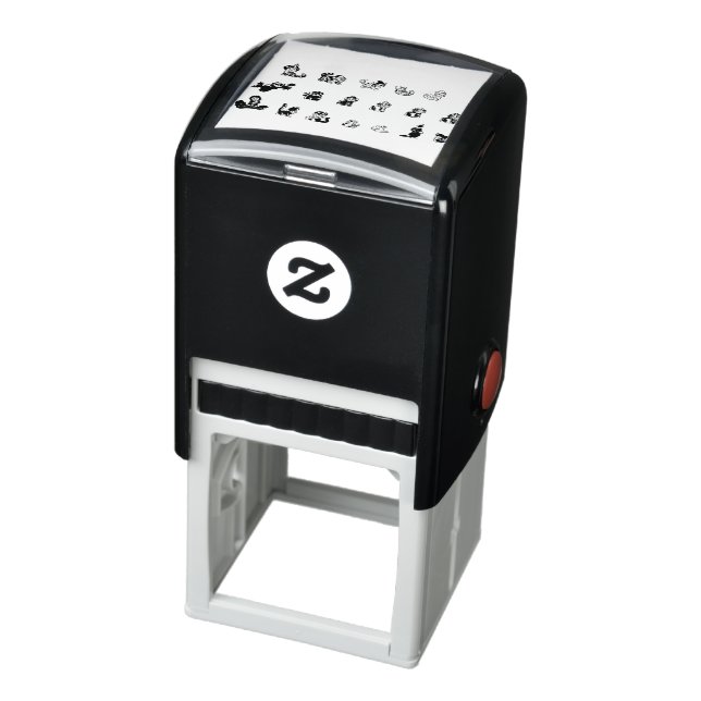 Tampon Auto-encreur animaux exotiques-léopard-singe (Produit)