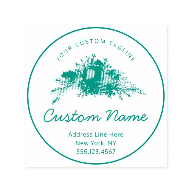 Tampon Auto-encreur Apple Cinnamon Automne ou Vacances d'hiver Texte p (Design)