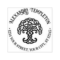 Arbre à noeuds celtiques de la vie #1P Nom Adresse