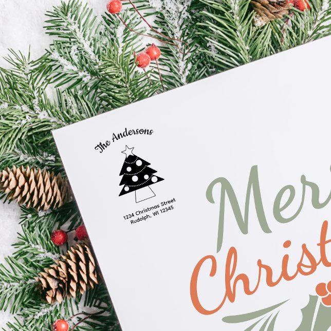 Tampon Auto-encreur Arbre de Noël Très Joyeux Starlight (Créateur téléchargé)