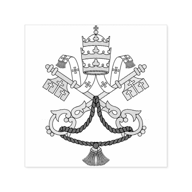 Tampon Auto-encreur Armoiries du Vatican (Design)