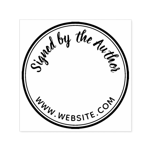 Tampon Auto-encreur Arrondi signé par l'auteur Bookplate Writer Noveli (Design)