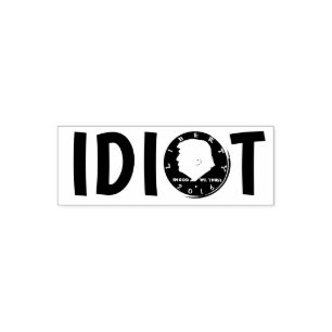 Tampon Auto-encreur Atout de "idiot" de Donald