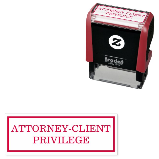 Tampon Auto-encreur Attorney Client Privilege (En situation)