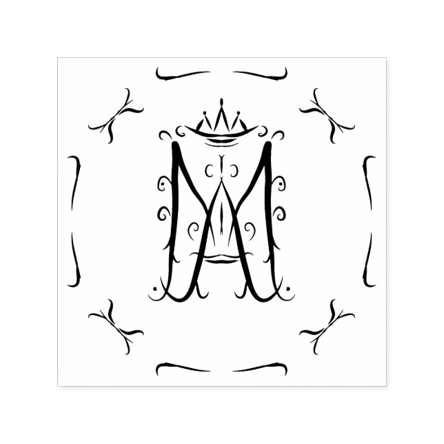 Tampon Auto-encreur Ave Maria Monogram (Design)
