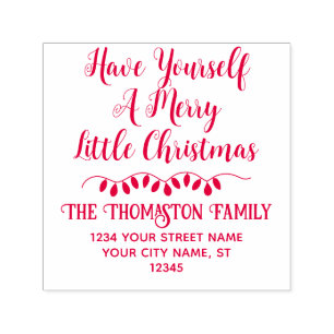 Tampon Auto-encreur Ayez-vous un joyeux petit discours de Noël #3