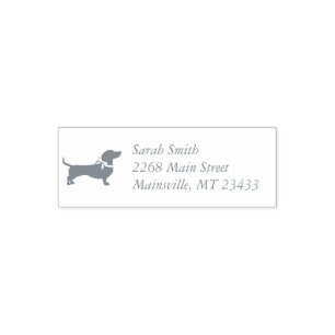 Tampon Auto-encreur Baby shower Dachshund Weiner Chien