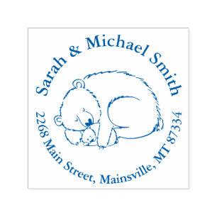 Tampon Auto-encreur Baby shower d'ours polaire