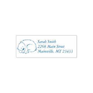 Tampon Auto-encreur Baby shower d'ours polaire