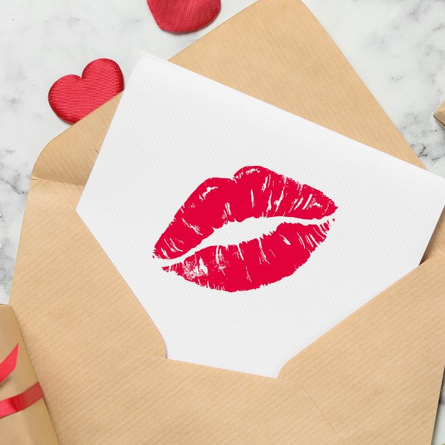 Tampon Auto-encreur Baiser Lèvre (Kiss Lip Self-inking Stamp)