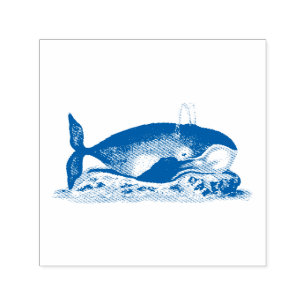 TAMPON AUTO-ENCREUR  BALLE EN CAOUTCHOUC : BALEINE VINTAGE PAR GEORGE S