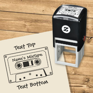 Tampon Auto-encreur Bande Cassette Audio