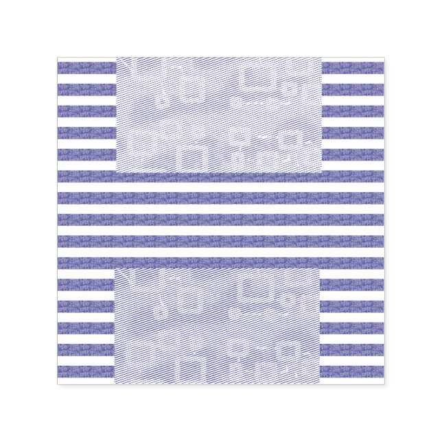 Tampon Auto-encreur Bandes cool géométriques (Design)