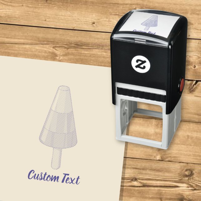 Tampon Auto-encreur Bâtonnet de sorbet en forme de cône (Créateur téléchargé)