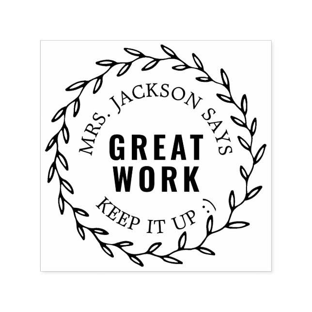 Tampon Auto-encreur Beau travail  | Enseignants personnalisés (Design)