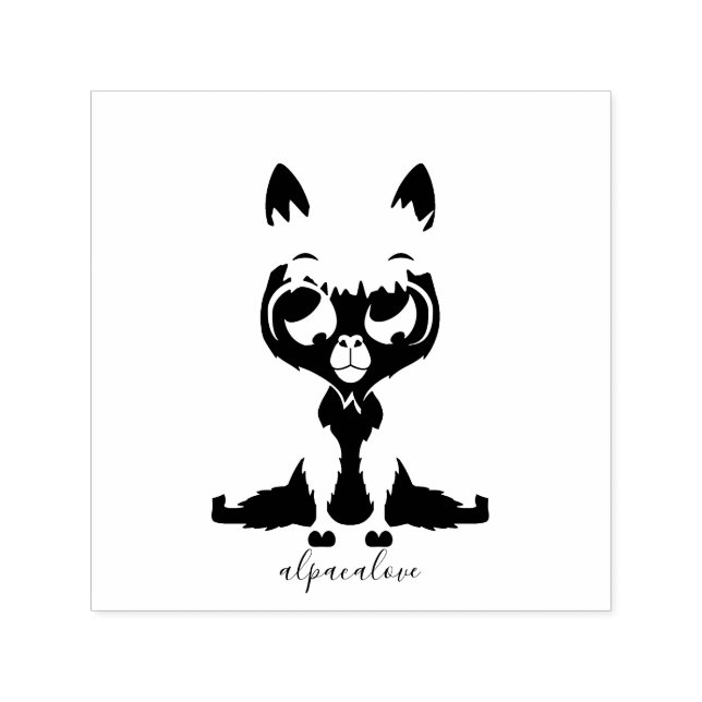 Tampon Auto-encreur Bébé Lama Animal Mignon (Design)