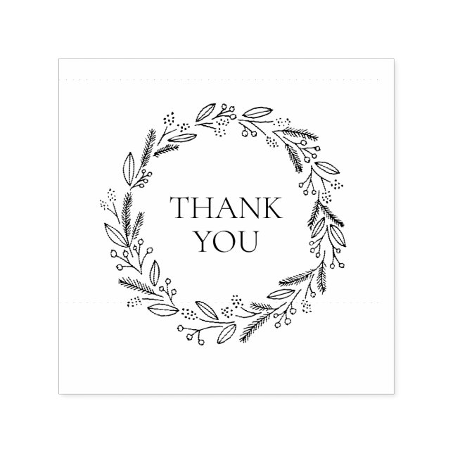 Tampon Auto-encreur Berry Wreath Classic auto-Inking Timbre (Design)