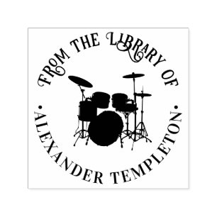Tampon Auto-encreur Bibliothèque de livres d'instruments de musique Ki