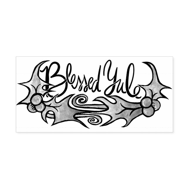 Tampon Auto-encreur Bienheureux Yule (Design)