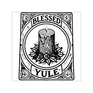 Tampon Auto-encreur Bienheureux Yule Pagan Yuletide