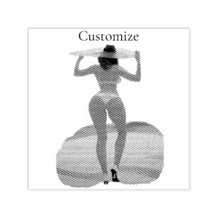 Tampon Auto-encreur Bikini Booty Beach Girl Thunder_Cove