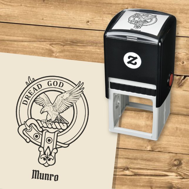 Tampon Auto-encreur Blason de Clan Munro (Créateur téléchargé)