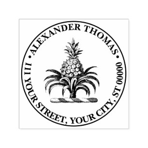 Tampon Auto-encreur Blason Préparatoire de l'Armoirie au Ananas