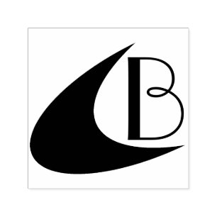 Tampon Auto-encreur Boomerang & Initial