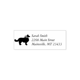 Tampon Auto-encreur Bordure Collie Chien Baby shower Chien Chien Chien