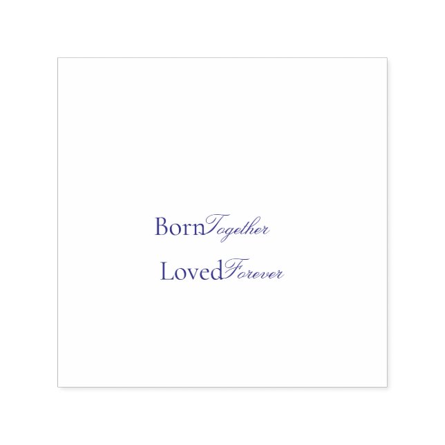 Tampon Auto-encreur Born Together Twin Love Baby Shower (Design)