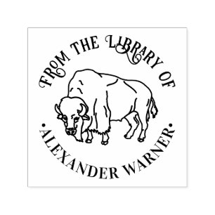 Tampon Auto-encreur Buffalo de bison majestic #5 Nom du livre