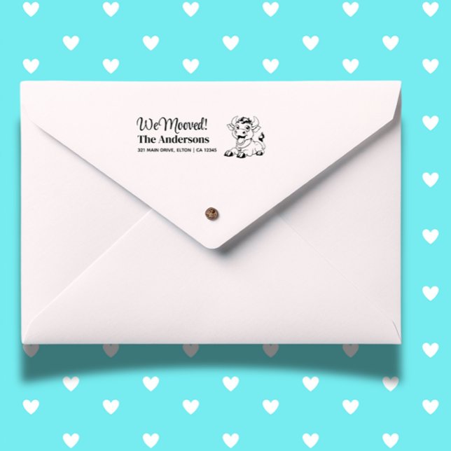 Tampon Auto-encreur Bull Personnaliser l'adresse de retour (Create heartfelt mail with the Bull Personalize Return Address Self-inking Stamp.)