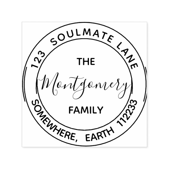 Tampon Auto-encreur Business | Personnellement Créez votre propre adre (Design)