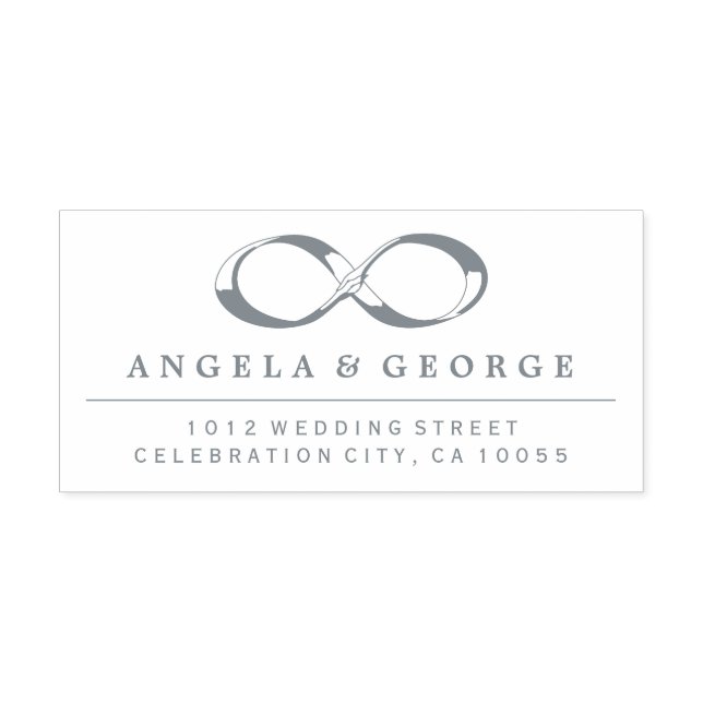 Tampon Auto-encreur Cachet auto-encre Mariage de poignée infinie (Design)