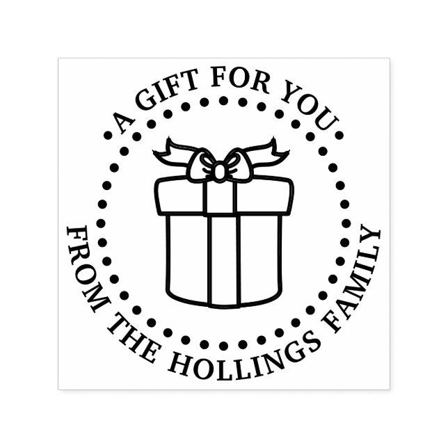 Tampon Auto-encreur Cadeau d'anniversaire Noël Hanoukka pour vous #2 (Design)