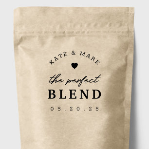 Tampon Auto-encreur Cadeau de mariage café moderne The Perfect Blend