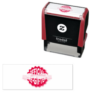 Tampon Auto-encreur Cadeau officiel en rouge