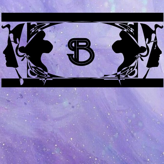 Tampon Auto-encreur Cadre Art nouveau dames (Créateur téléchargé)