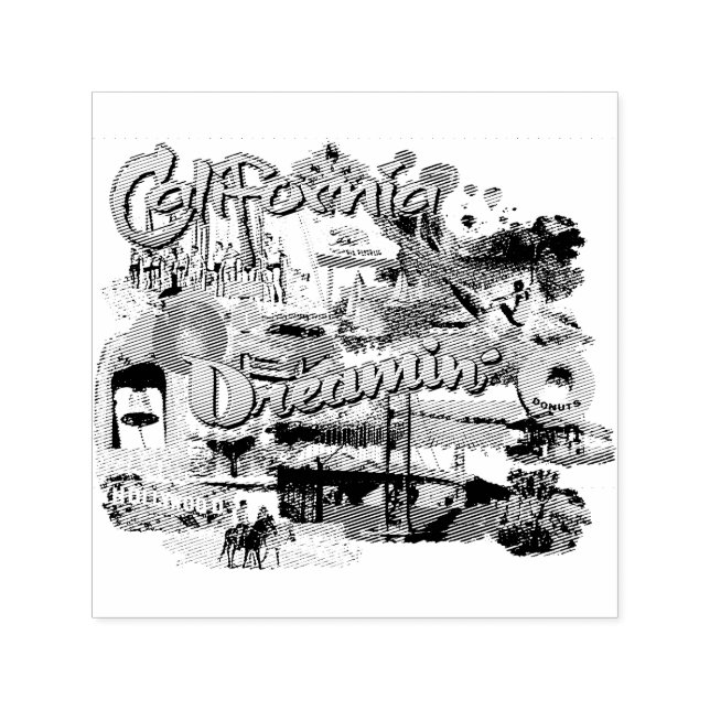 Tampon Auto-encreur California Dreaming (Design)