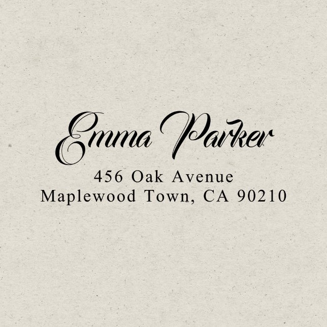 Tampon Auto-encreur Calligraphie de script Vintage simple (Créateur téléchargé)