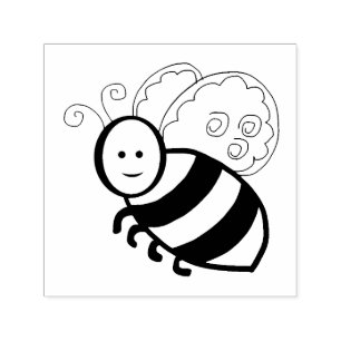Tampon Auto-encreur Caricature d'abeille