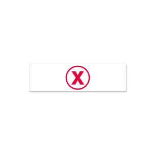 Tampon Auto-encreur Carte de récompense - X Marque le lieu - Petite