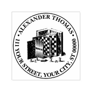 Tampon Auto-encreur Cartes de jeu vintages et nom du jeu Adresse de re