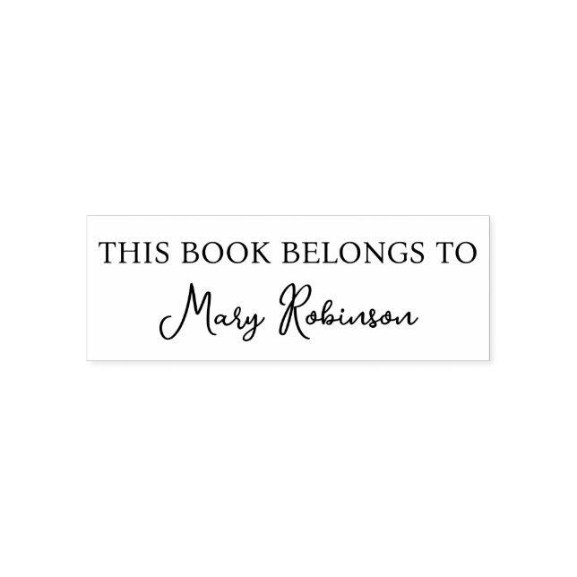 Tampon Auto-encreur Ce livre appartient à (Design)