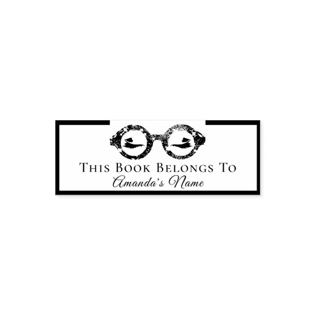 Tampon Auto-encreur Ce Livre Appartient À Des Filles De Nom Personnali (Design)