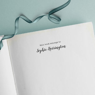 Tampon Auto-encreur Ce Livre Appartient à la machine à écrire et au no