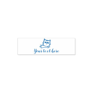 Tampon Auto-encreur Chat mignon avec texte